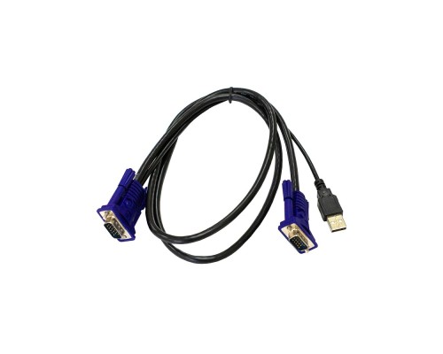 [Переключатель] ORIGO OKVMCU/A1A KVM-кабель с разъемами VGA и USB, 1.8 м