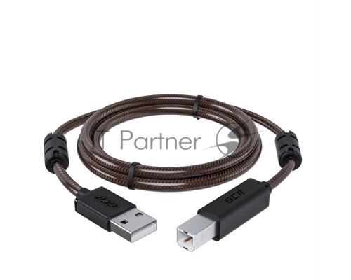 Кабель GCR PROF 2.0m USB 2.0, AM/BM, черно-прозрачный, ферритовые кольца, 28/24 AWG, экран, армированный, морозостойкий, GCR-50603 Кабель GCR PROF 2.0m USB 2.0, AM/BM, черно-прозрачный, ферритовые кольца, 28/24 AWG, экран, армированный, морозостойкий, GCR-50603