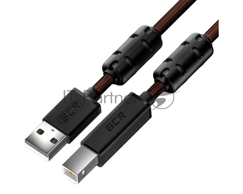 Кабель GCR PROF 2.0m USB 2.0, AM/BM, черно-прозрачный, ферритовые кольца, 28/24 AWG, экран, армированный, морозостойкий, GCR-50603 Кабель GCR PROF 2.0m USB 2.0, AM/BM, черно-прозрачный, ферритовые кольца, 28/24 AWG, экран, армированный, морозостойкий, GCR-50603