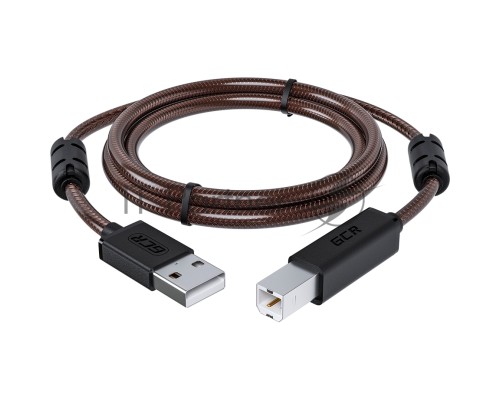 Кабель GCR PROF 2.0m USB 2.0, AM/BM, черно-прозрачный, ферритовые кольца, 28/24 AWG, экран, армированный, морозостойкий, GCR-50603 Кабель GCR PROF 2.0m USB 2.0, AM/BM, черно-прозрачный, ферритовые кольца, 28/24 AWG, экран, армированный, морозостойкий, GCR-50603