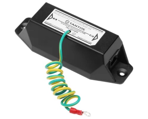 [Блок питания/Электрика] Tantos TSn-GZ14PG Одноканальное устройство грозозащиты Gigabit Ethernet и PoE (до 4КВ)