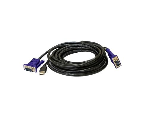 [Переключатель] ORIGO OKVMCU5/A1A KVM-кабель с разъемами VGA и USB, 5 м