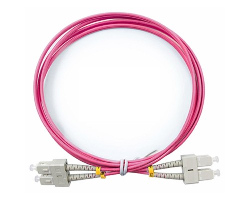 [Cabeus Патч-корды волоконно-оптические, пигтейлы] Cabeus FOP-50-OM4-SC-SC-2m Шнур оптический duplex SC-SC 50/125 mm OM4 2м LSZH