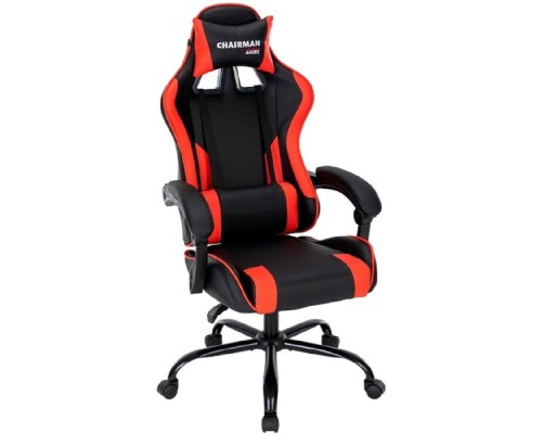 [Офисные кресла] Офисное кресло Chairman CH41 экокожа, черно-красный (7145959)