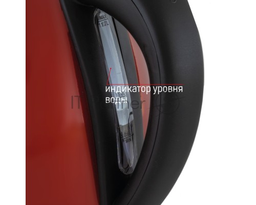 Чайник электрический JVC JK-KE1717 red, объем 1,7л, максимальная мощность 2200 Вт