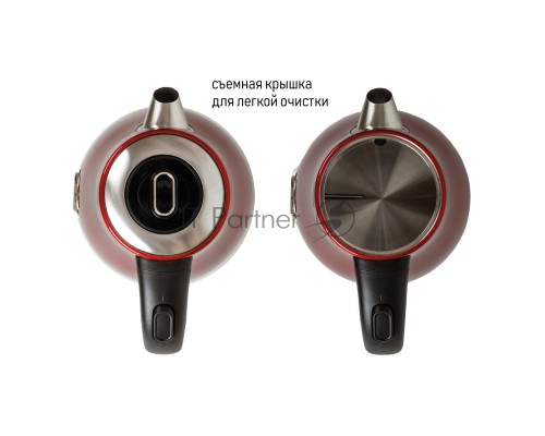 Чайник электрический JVC JK-KE1717 red, объем 1,7л, максимальная мощность 2200 Вт