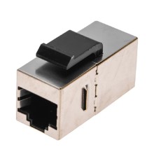 Rexant (02-0102) Адаптер проходной формата Keystone, Jack RJ-45(8P8C), FTP, CAT 5e PRO