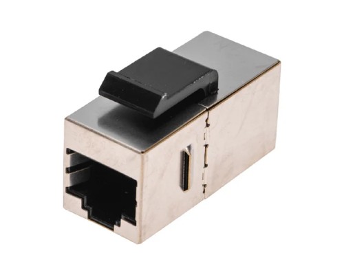 [Розетки и патч-панели] Rexant (02-0102) Адаптер проходной формата Keystone, Jack RJ-45(8P8C), FTP, CAT 5e PRO