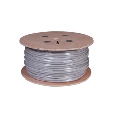 Rexant (01-1012-R) Кабель витая пара U/UTP, CAT 5е, PVC, 16PR, 24AWG, INDOOR, SOLID, серый, 305м, РФ