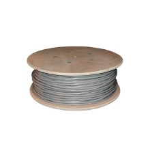 Rexant (01-1202-R) Кабель витая пара F/UTP, CAT 5е, PVC, 10PR, 24AWG, INDOOR, SOLID, серый, 305м, РФ