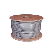 Rexant (01-1206-R) Кабель витая пара F/UTP, CAT 5е, ZH нг(А)-HF (LSZH), 25PR, 24AWG, INDOOR, SOLID, серый, 305м, РФ