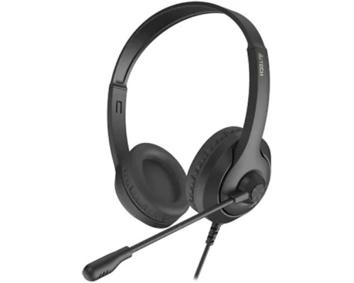 [Наушники] Наушники с микрофоном A4Tech Fstyler FH100i черный 1.8м накладные оголовье (FH100I (STONE BLACK))