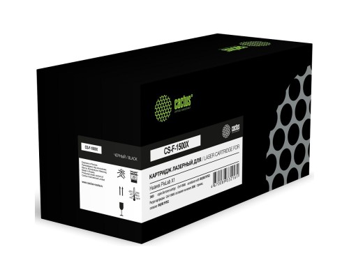 [расходные материалы] Картридж лазерный Cactus CS-F-1500X F-1500X черный (3000стр.) для Huawei PixLab X1