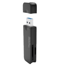 Bion USB 3.0 Card reader, до 5 Гбит/с, черный цвет, поддержка карт: T-flash, Micro SD, SD, SDHC, Speed Rate Rex [BXP-CR-USB3-01B]