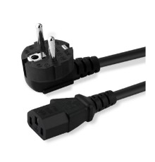 Bion Кабель питания 1.2м, евровилка с заземлением, 0.5мм, Schuko-C13, 6А, черный [BXP-PC-186-1,2M]