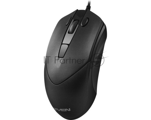 Мышь проводная SVEN RX-100 черный, 4000 dpi, USB, кнопки - 6