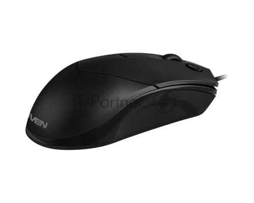 Мышь проводная SVEN RX-100 черный, 4000 dpi, USB, кнопки - 6