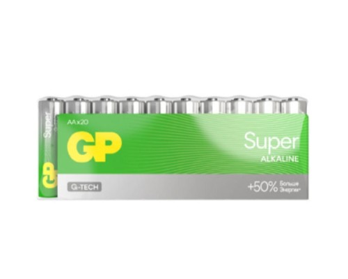 [Батарейка] GP 15AA21-2CRSWC20 240/960 Super Alkaline G-Tech (20 шт. в уп-ке)
