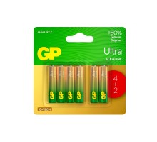 GP 24AUA214/2-2CRSBC6 72/720 Ultra Alkaline G-Tech 24А ААА - 4+2 шт. на промо-блистере (6 шт. в уп-ке) 