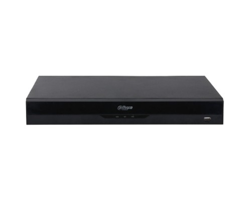 [Видеорегистраторы] DAHUA DHI-NVR5216-16P-EI 16-канальный IP-видеорегистратор c PoE, 4K, H.265+, видеоаналитика, входящий поток 384Мбит/с, 2 SATA III до 20Тбайт