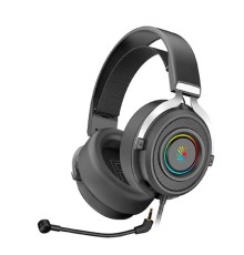 Наушники с микрофоном A4Tech Bloody G535 черный/серебристый 2м мониторные USB оголовье (G535 (BLACK+SILVER) USB)