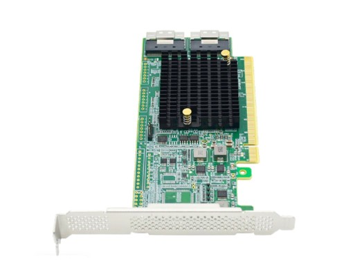 [Сетевое оборудование] Lr-Link LRNV9F24 PCIe x16 to Two SlimSAS SFF-8654 8i Retimer Adapter, Support up to 4 NVMe SSDs