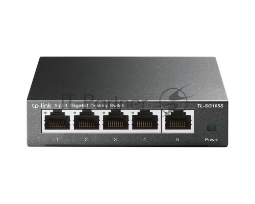 Настольный коммутатор TP-Link TL-SG105S 5-портовый 10/100/1000 Мбит/с