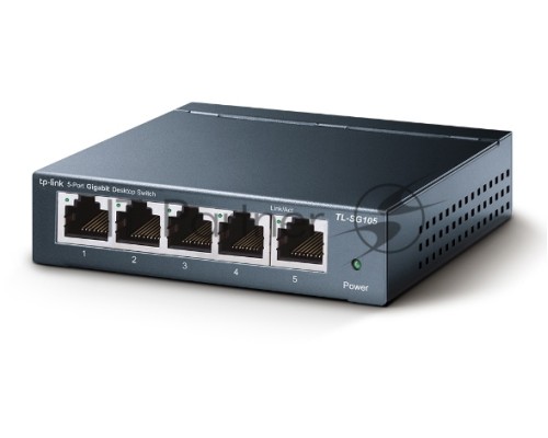 Настольный коммутатор TP-Link TL-SG105S 5-портовый 10/100/1000 Мбит/с