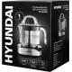 Соковыжималка цитрусовая Hyundai HY-JC4123 30Вт рез.сок.:1200мл. черный/нержавеющая сталь