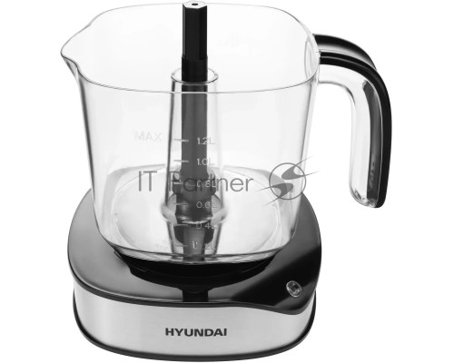 Соковыжималка цитрусовая Hyundai HY-JC4123 30Вт рез.сок.:1200мл. черный/нержавеющая сталь