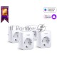 Умная розетка Mini Smart 2.4 GHz Wi-Fi Socket, 4 units, 220-240 V, Max Load 10 A, Bluetooth 4.2 (onboarding only)