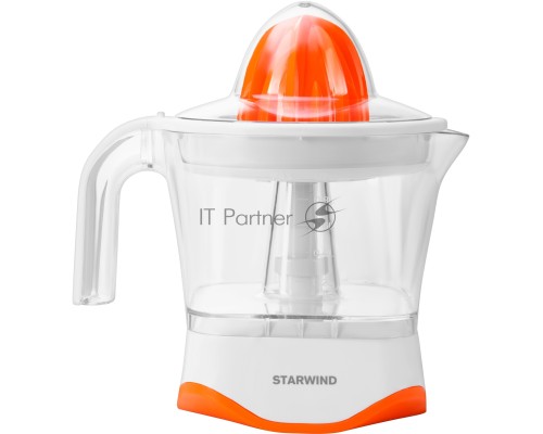 Соковыжималка цитрусовая Starwind SJ 1231 30Вт рез.сок.:1мл. оранжевый/прозрачный