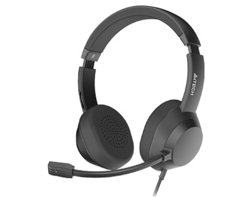 [Наушники] Наушники с микрофоном A4Tech Fstyler FH150U черный 2м накладные USB оголовье (FH150U BLACK)