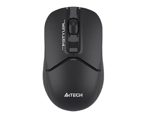 [Мышь] Мышь беспроводная A4Tech Fstyler FB12S black (оптическая, silent, BT/Radio, USB, 2but, 1200dpi)(FB12S USB BLACK)