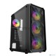 Компьютерный корпус Powercase Mistral Edge, Tempered Glass, 4x 120mm 5-color fan, чёрный, ATX  (CMIEB-L4)