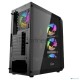 Компьютерный корпус Powercase Mistral Edge, Tempered Glass, 4x 120mm 5-color fan, чёрный, ATX  (CMIEB-L4)
