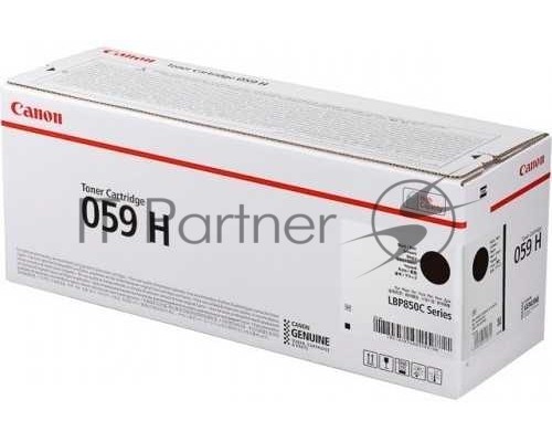 Картридж CANON 059H BK черный (увеличенной емкости 15500 стр.) для CANON LBP 852Cx