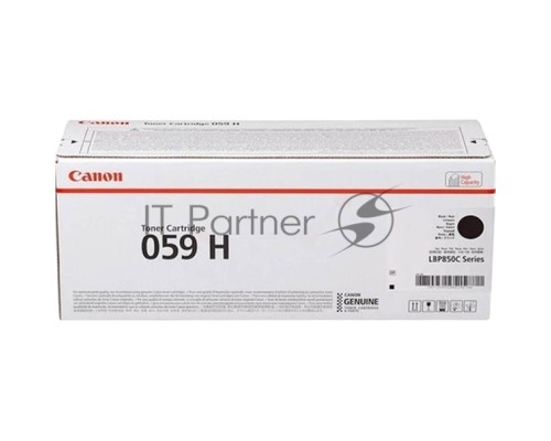 Картридж CANON 059H BK черный (увеличенной емкости 15500 стр.) для CANON LBP 852Cx