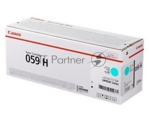 Картридж CANON 059H C голубой (увеличенной емкости 13500стр.) для CANON LBP 852Cx