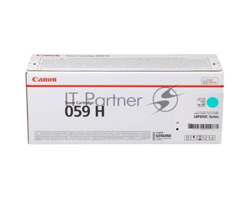 Картридж CANON 059H C голубой (увеличенной емкости 13500стр.) для CANON LBP 852Cx