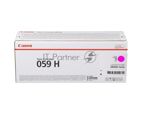 Картридж CANON 059H M пурпурный (увеличенной емкости 13500 стр.) для Canon i-SENSYS LBP852Cx