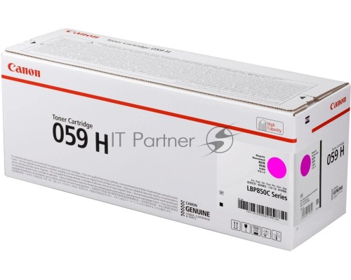 Картридж CANON 059H M пурпурный (увеличенной емкости 13500 стр.) для Canon i-SENSYS LBP852Cx
