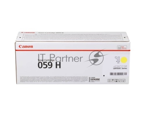 Картридж CANON 059H Y желтый (увеличенной емкости 13500 стр.) для Canon i-SENSYS LBP852Cx LBP852