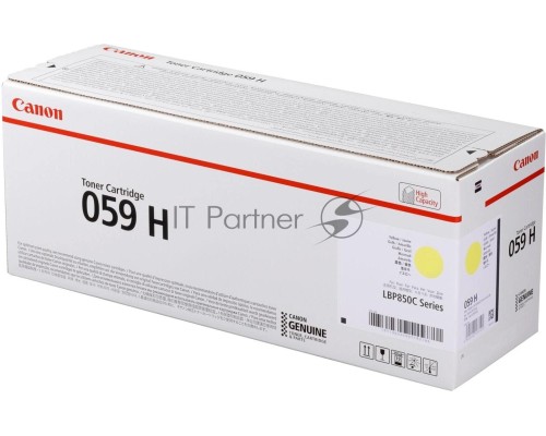Картридж CANON 059H Y желтый (увеличенной емкости 13500 стр.) для Canon i-SENSYS LBP852Cx LBP852