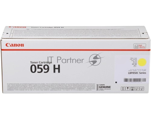 Картридж CANON 059H Y желтый (увеличенной емкости 13500 стр.) для Canon i-SENSYS LBP852Cx LBP852