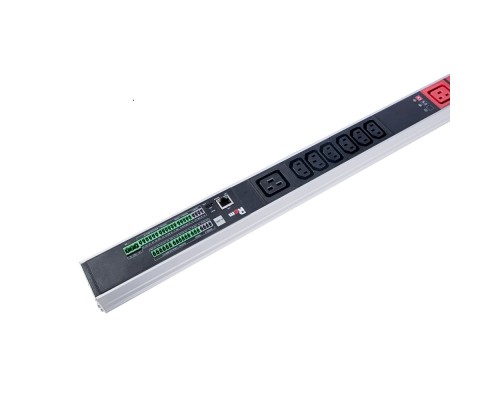 [Аксессуар] REM Верт блок розеток Rem-2MC,LINUX,мониторинг,измерение,3~32A,авт,36C13,6C19,2100мм,вх IEC309,шнур 3м