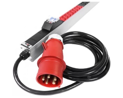 [Аксессуар] REM Верт блок розеток Rem-2MC,LINUX,мониторинг,измерение,3~32A,авт,36C13,1820мм,вх IEC309,шнур 3м