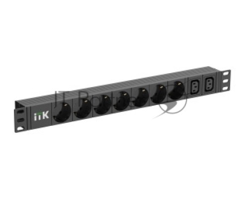 Блок распределения питания ITK PH22-7D2C131-P гор.размещ. 7xSchuko 2xC13 базовые 16A Schuko 2м