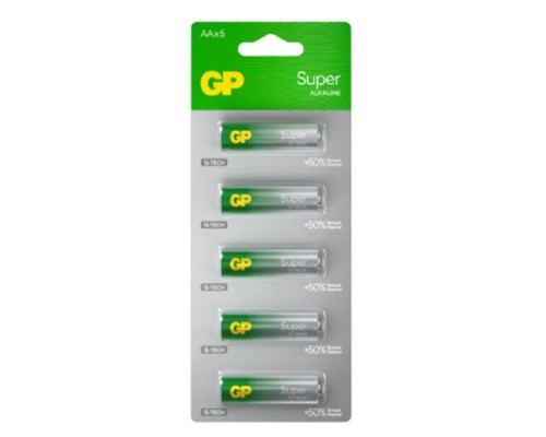 [Батарейка] GP 15AA21-2CRSC5 60/600 Super Alkaline G-Tech (5 шт. в уп-ке)