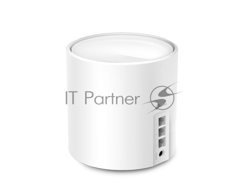 Бесшовный Mesh роутер AX3000 Whole Home Mesh Wi-Fi 6 UnitSPEED: 574 Mbps at 2.4 GHz + 2402 Mbps at 5 GHzSPEC: 2× Internal Antennas, 3× Gigabit Ports (WAN/LAN auto-sensing), 2 Streams and HE160 for 5GHzFEATURE: Deco App, Router/AP Mode, IPv6, IPTV, HomeSh